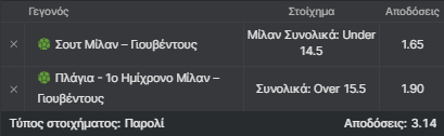 μίλαν-γιουβέντους, προγνωστικά 23/11, στοίχημα, ποδόσφαιρο, προβλέψεις